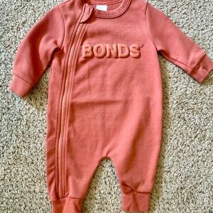 Bonds Footies One Piece with Full-Length Zipper